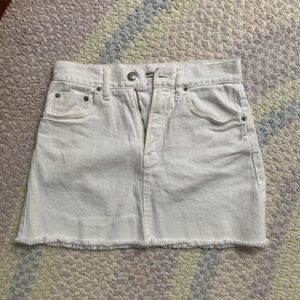 Brandy Melville White Denim Skirt